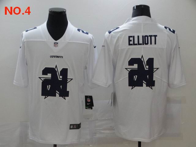 Men's Dallas Cowboys #21 Ezekiel Elliott Jerseys NO.4;